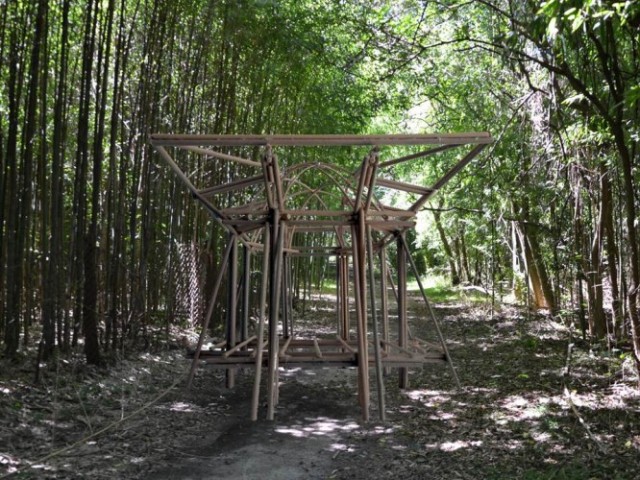 Construir con el Delta, el bambú y los materiales locales como recurso para un hábitat autoconstruido